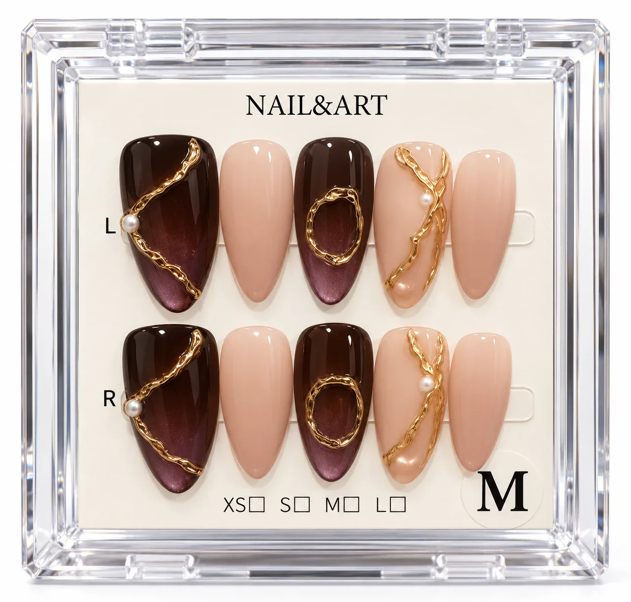 Pressed Nails Milky White Ombre